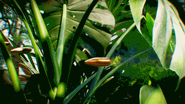 High speed bullet impact simulation effect