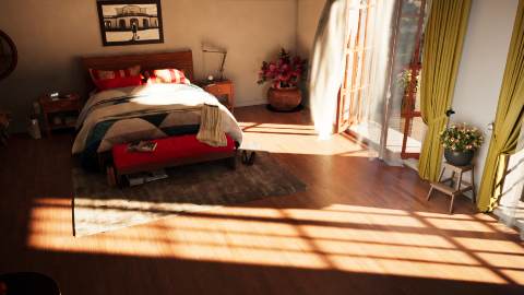 Unreal Engine architectural visualization modern house render